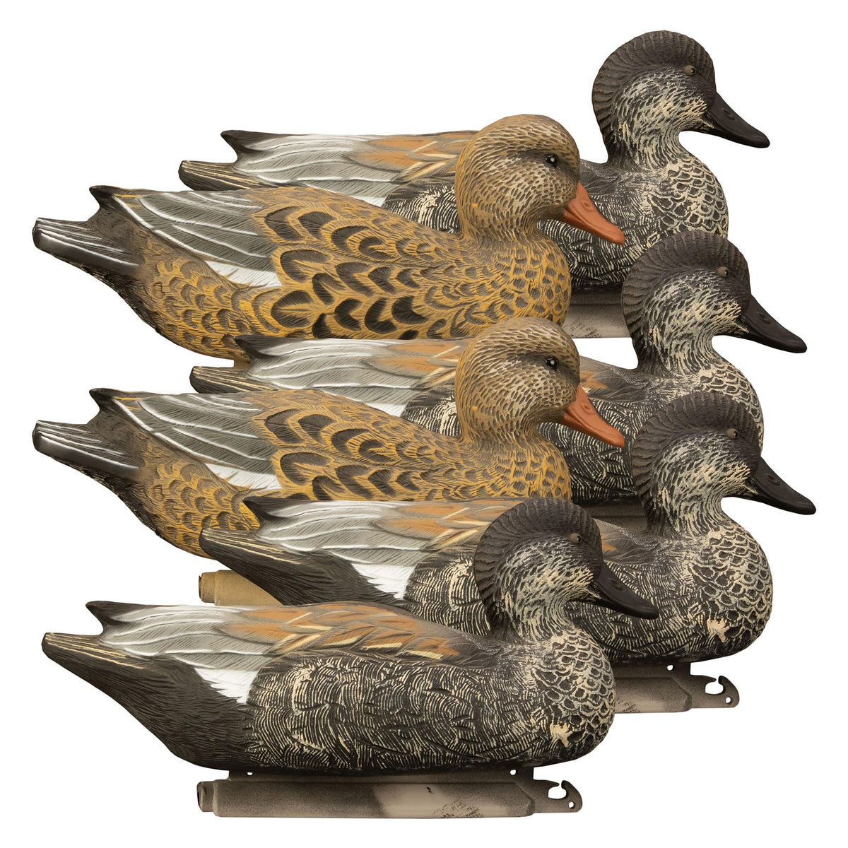 Higdon Outdoors Battleship Gadwall drake foam-filled decoy floats with high visibility