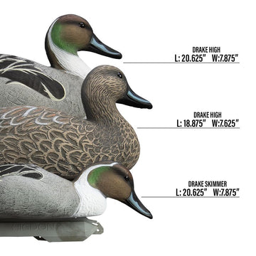 Higdon Outdoors Battleship Pintail durable foam-filled decoy designed for rough water use.