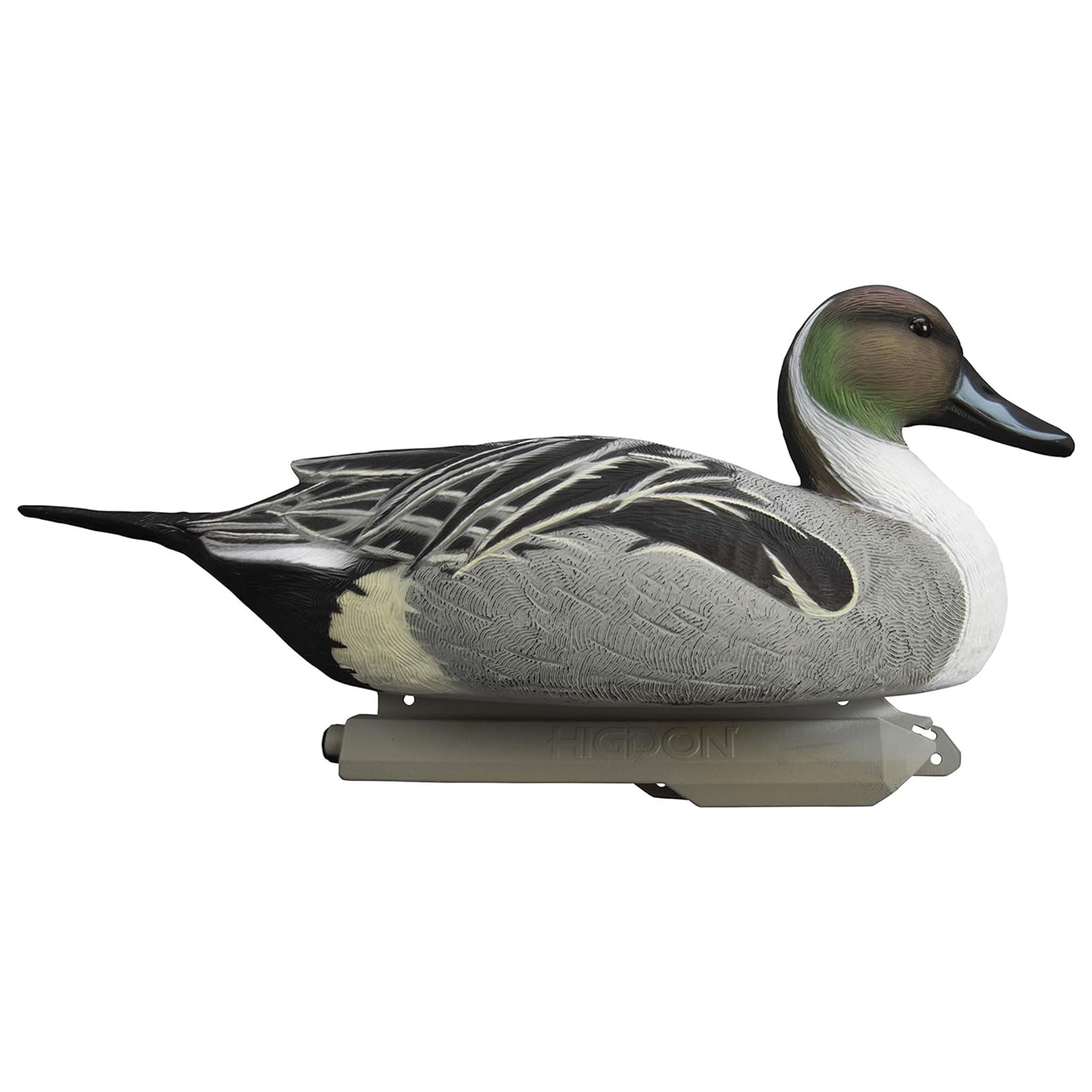 Higdon Outdoors Battleship Pintail decoy with weighted keel for stable flotation.