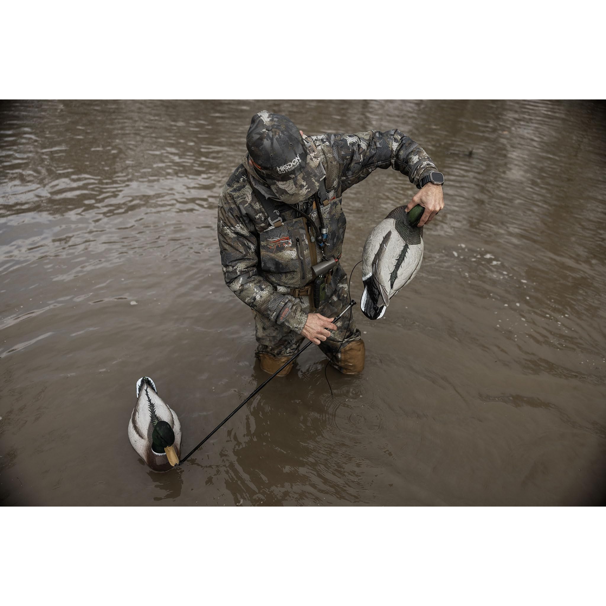 Higdon Outdoors Battleship Swimmer Pro battery housing IPX7 withstands wet waterfowl hunts.