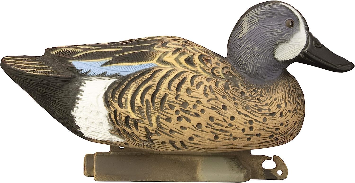 Higdon Outdoors Blue Wing Teal Decoy foam-filled body for durable field performance.