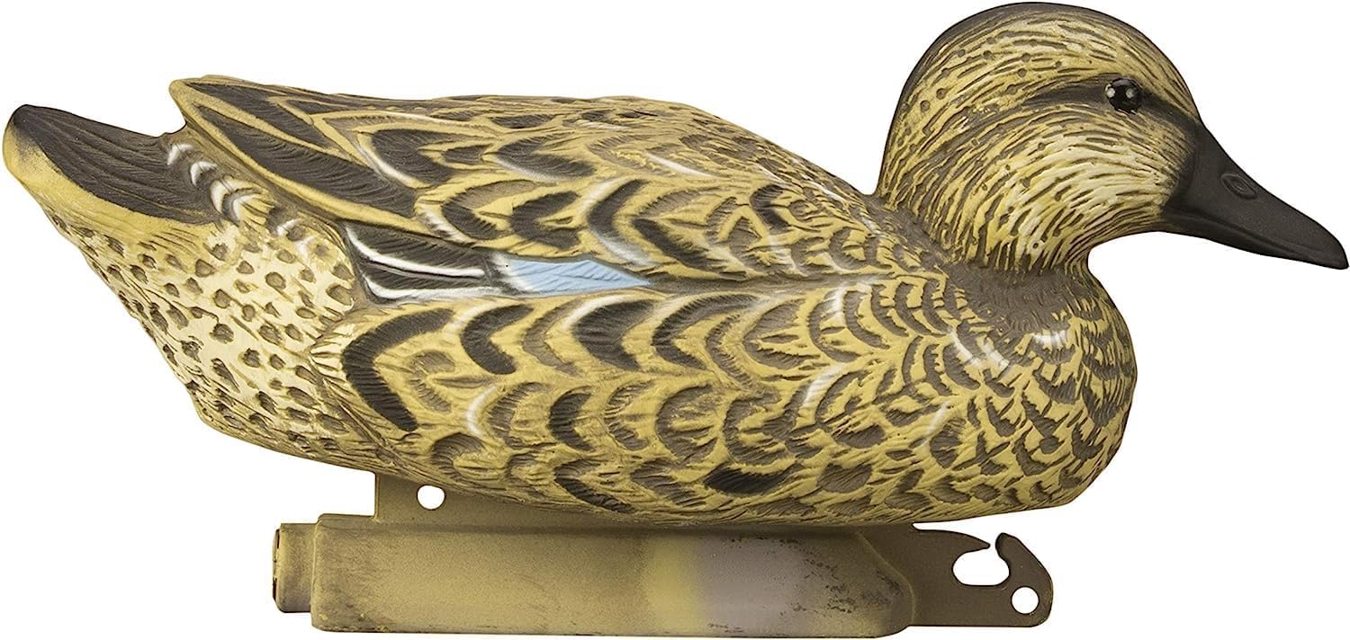 Higdon Outdoors Blue Wing Teal Decoy with weighted keel for quick setup.