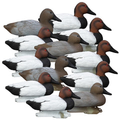 Higdon Outdoors canvasback upright drake decoy for high visibility on water.