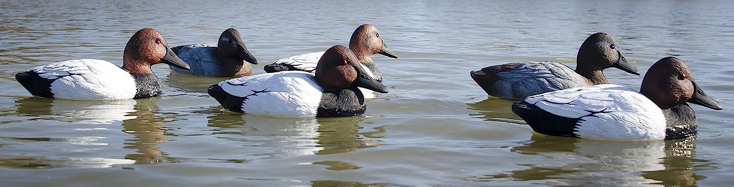 Higdon Outdoors canvasback self-righting keel design aids fast stringing on shallow water.