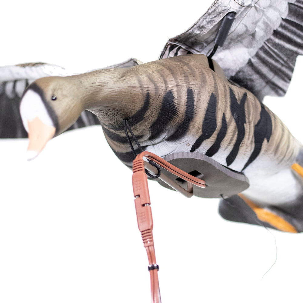 Higdon Outdoors Clone remote control demonstrates adjustable wing speed on the go.