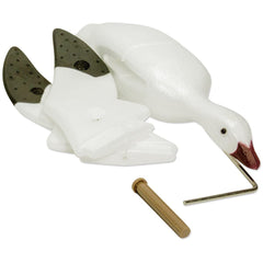 Higdon Outdoors Feather Flyers snow goose decoy, curved wing tips for lifelike silhouettes.