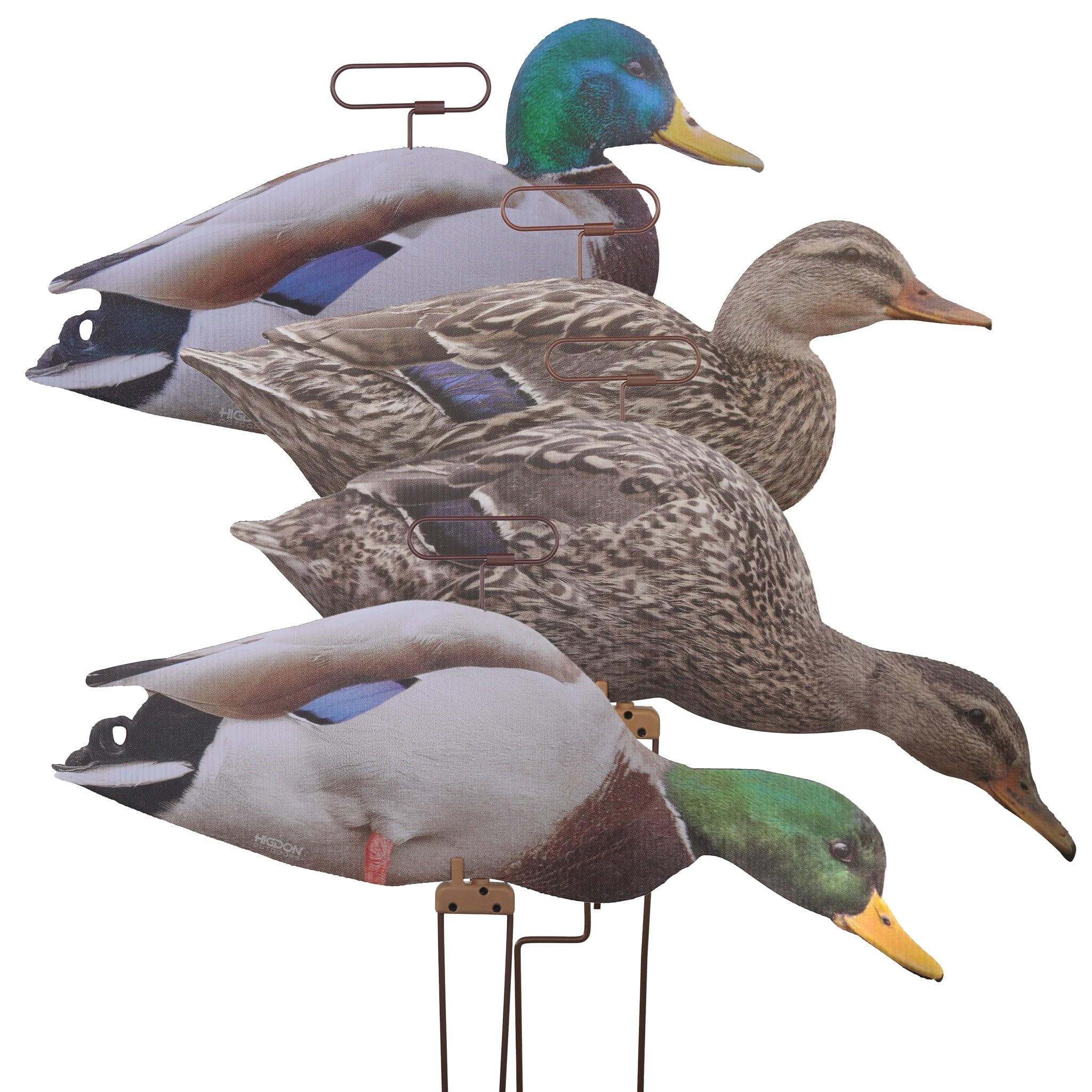 Higdon Outdoors Flats drake walker decoy for lifelike waterfowl attraction on marsh edges.