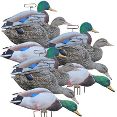 Higdon Outdoors Flats Mallard motion silhouette decoy with 145-degree wind rotation for dynamic waterfowl spreads.