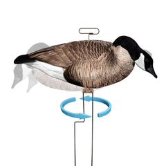 Higdon Outdoors Flats motion stake with foot-stomp design provides stability on hard ground