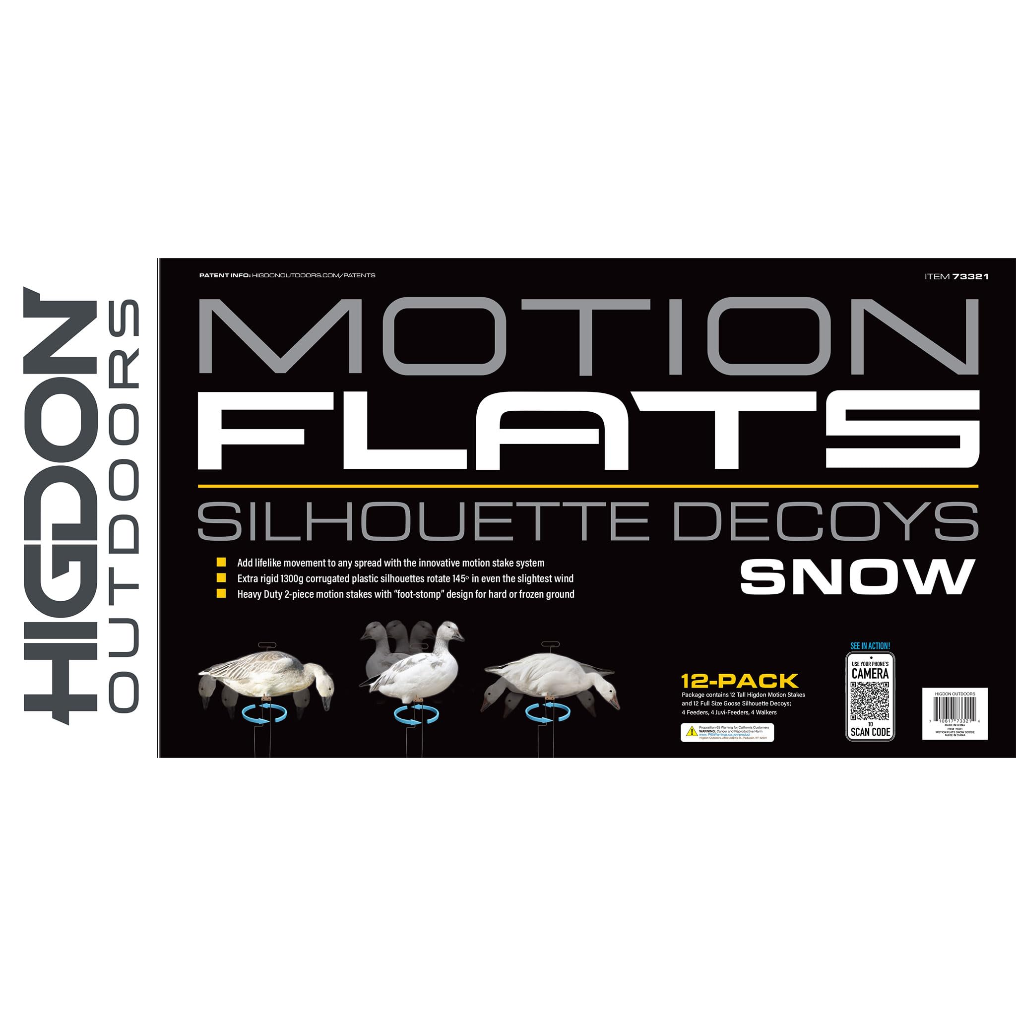 Higdon Outdoors Flats rotation silhouettes mimic life-like movement