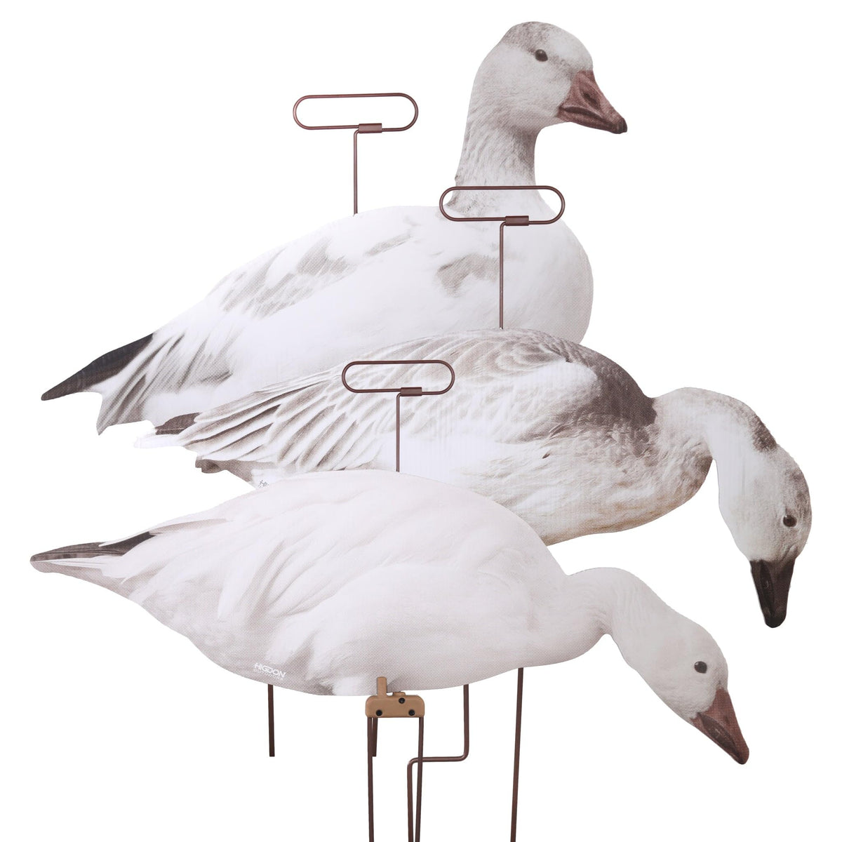Higdon Outdoors Flats walker decoys form a lifelike spread for better goose visibility