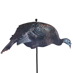 Higdon Outdoors Flex Feeder Hen Silhouette folded for easy packing and transport.