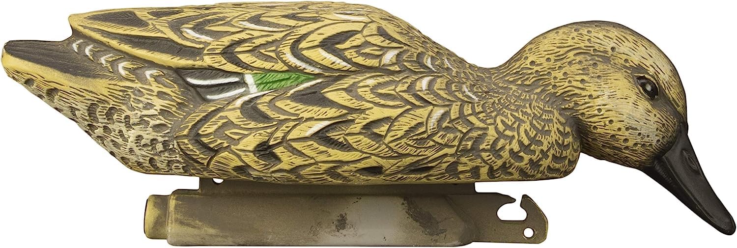 Higdon Outdoors green-wing teal foam-filled decoy designed for durability in rough water