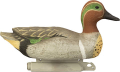 Higdon Outdoors green-wing teal drake resting decoy adds natural pose variety for ducks