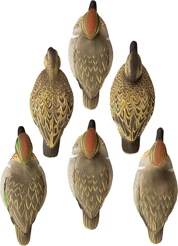 Higdon Outdoors green-wing teal weighted keel decoy ensures stable setup across depths