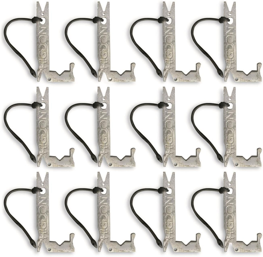 Higdon Outdoors J-Weight clips securely around decoy keel for field rigging.