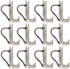 Higdon Outdoors J-Weight clips securely around decoy keel for field rigging.