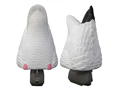 Higdon Outdoors Magnum Snow Goose Butt Decoy, angled view, lifelike feather detail enhances realism.
