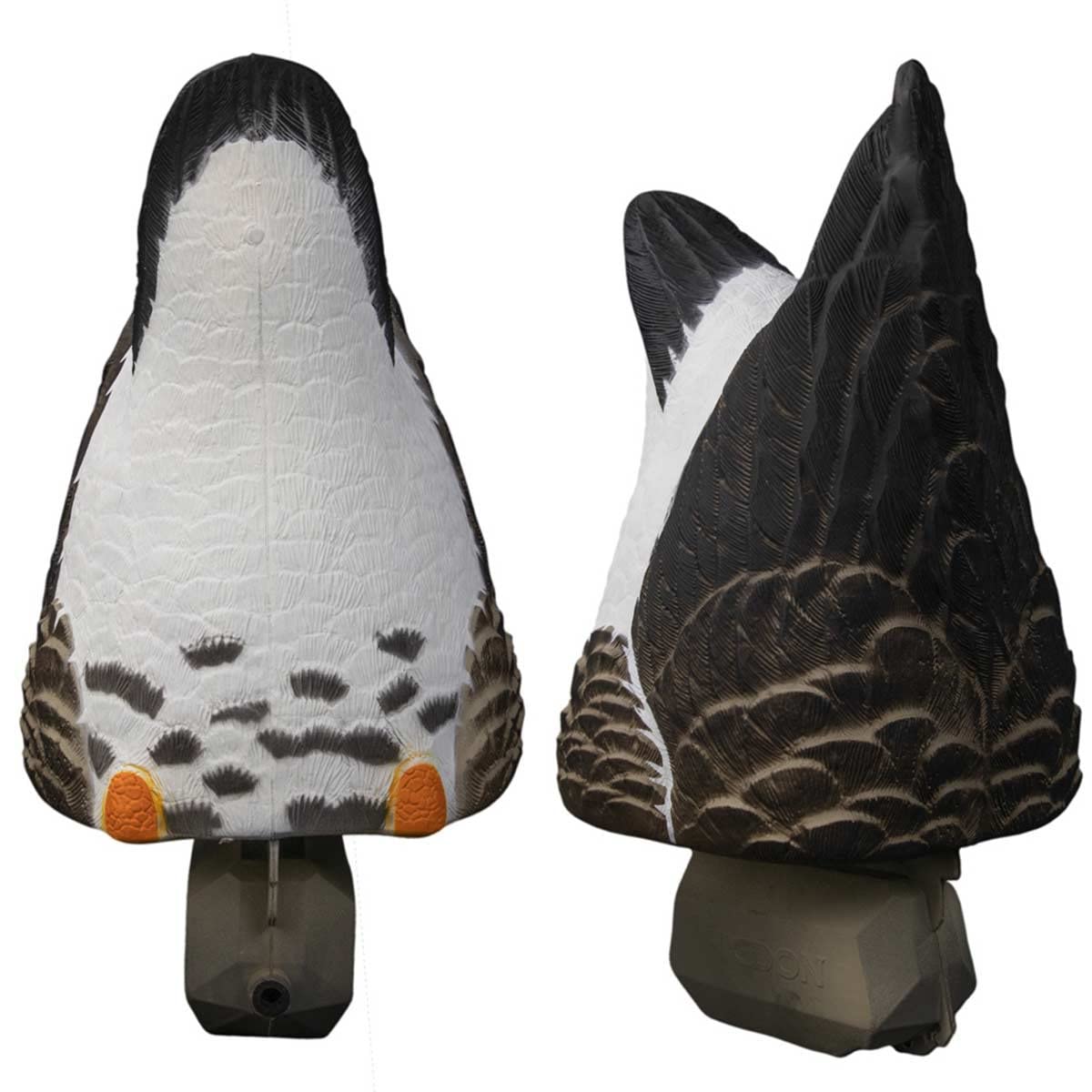 Higdon Outdoors Magnum Speck Goose Butt Decoys 2-pack visible from afar to attract geese.