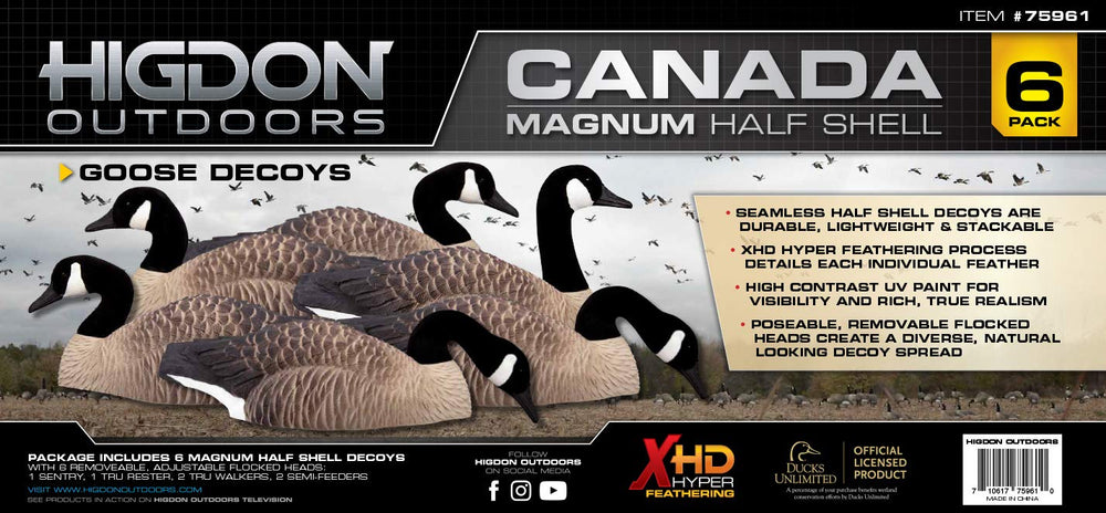 Higdon Outdoors official Ducks Unlimited decoy status branding