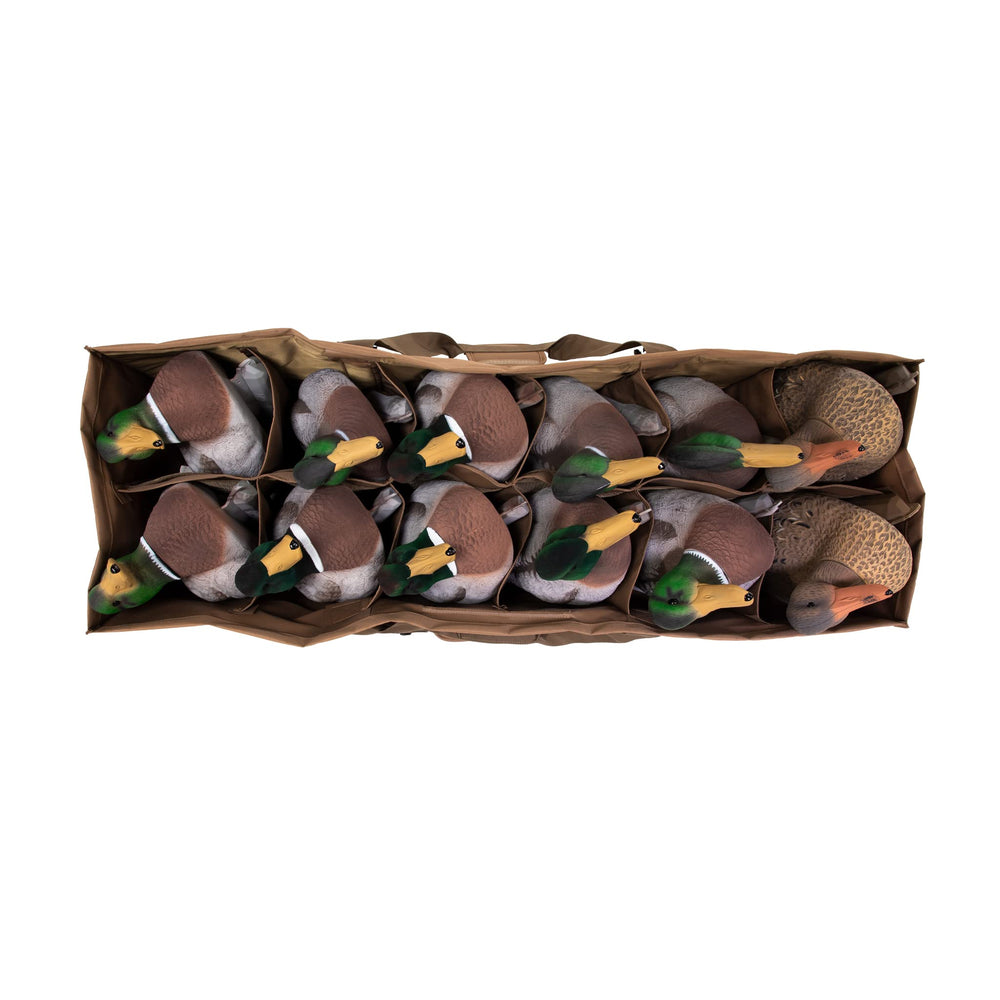 Higdon Outdoors padded dividers protecting decoys during transit