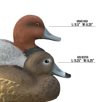 Higdon Outdoors redhead floater multi-posture spread supports dynamic decoys