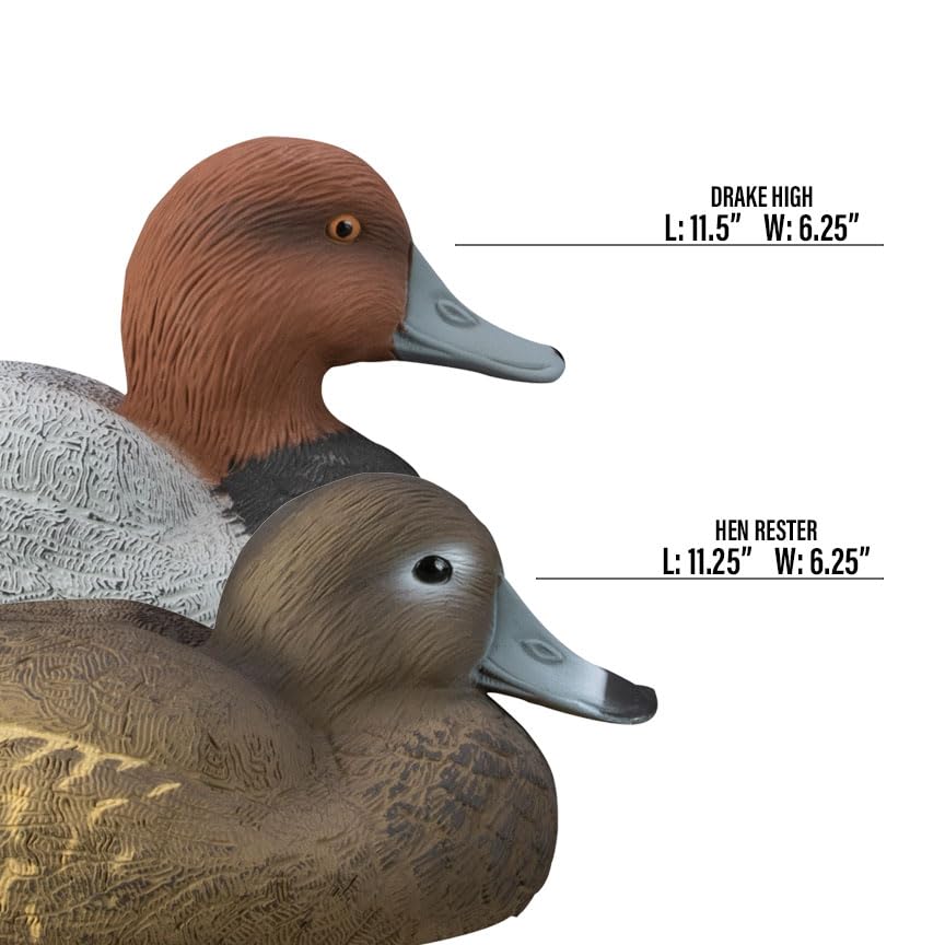 Higdon Outdoors redhead floater multi-posture spread supports dynamic decoys