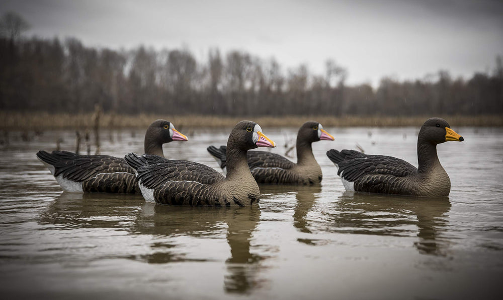 Higdon Outdoors speck decoy with foam-filled design for realistic water presentation.