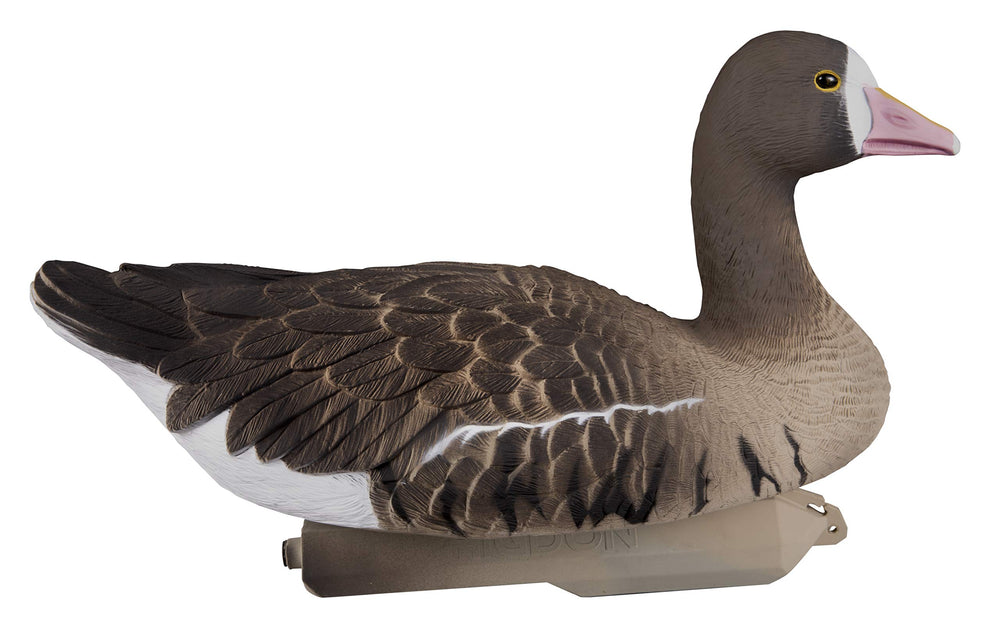 Higdon Outdoors speck goose floater pose supports natural flocking in spreads.