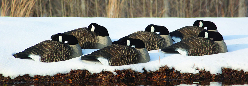 Higdon Outdoors stackable field shells simplify transport and setup.