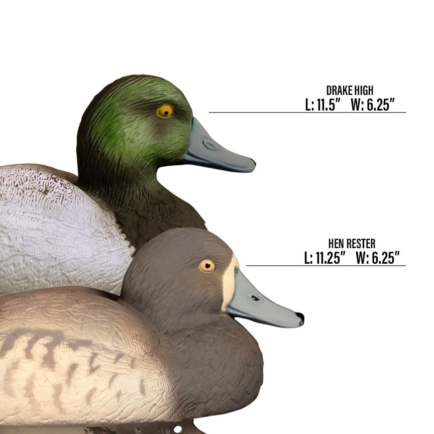 Higdon Outdoors Standard Bluebill 6-pack on water-ready spread for efficient setup