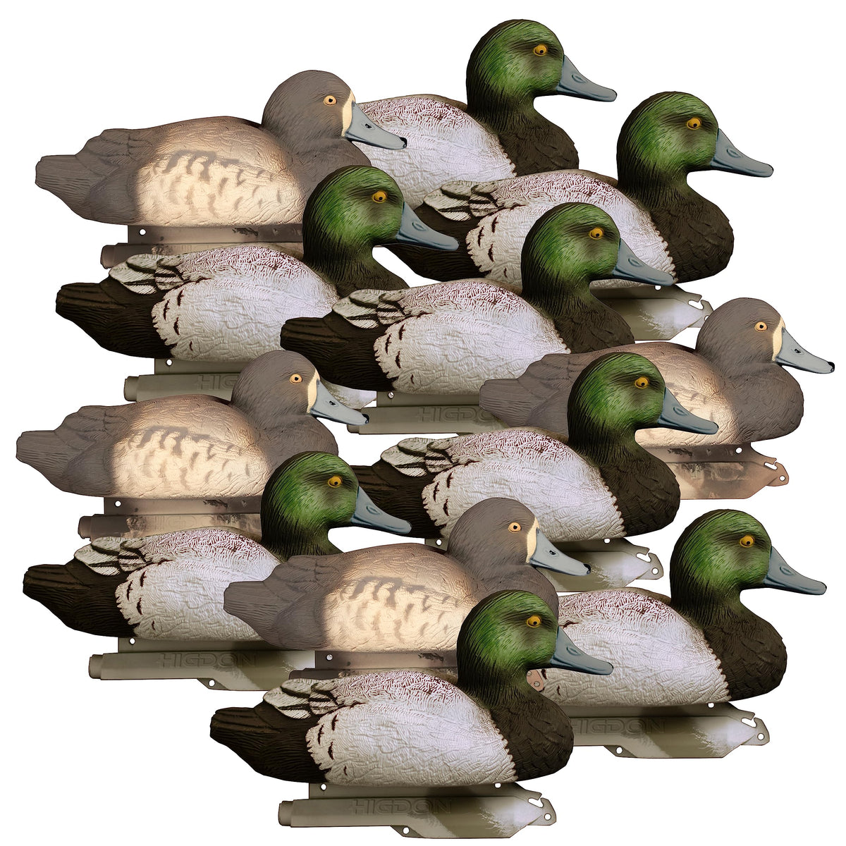 Higdon Outdoors Standard Bluebill Drake upright decoy for lifelike spread-building advantage.