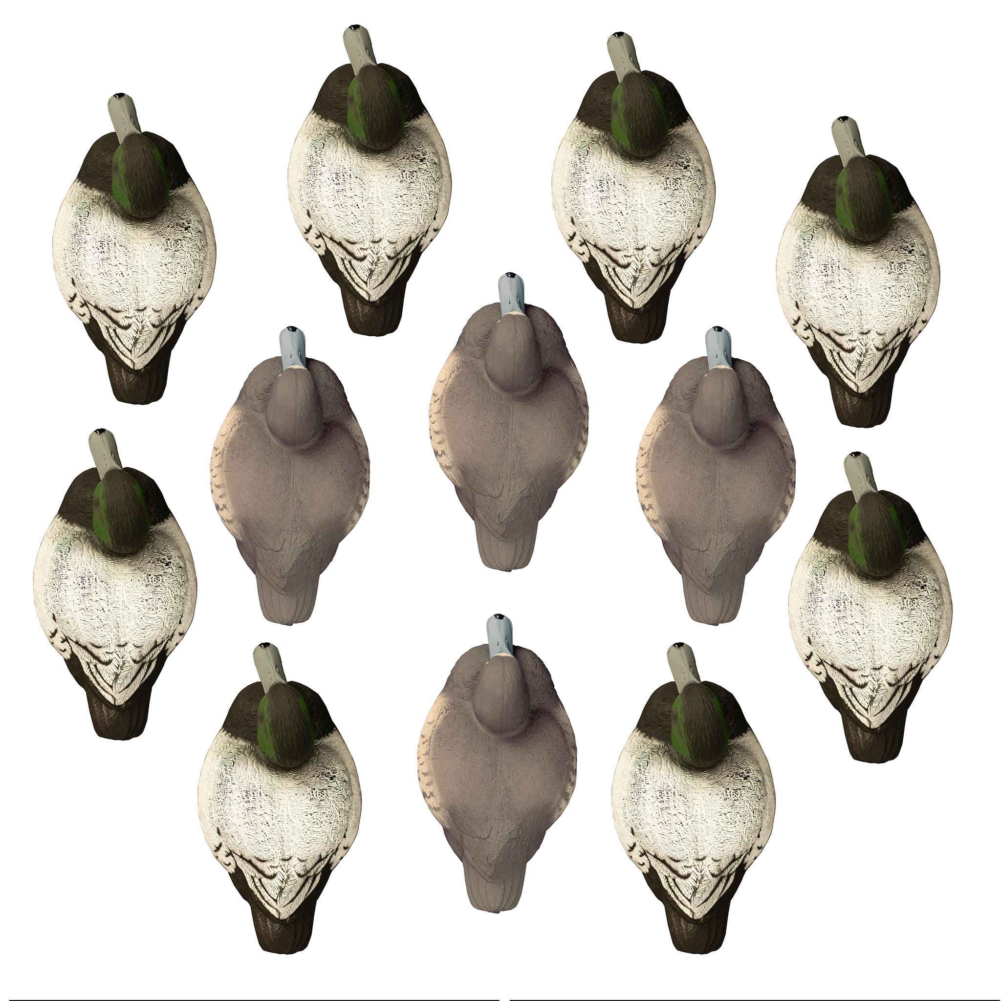 Higdon Outdoors Standard Bluebill Hen profile decoy showing alert but relaxed posture.