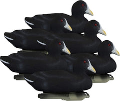 Higdon Outdoors Standard Coot Decoys pack ready for portable setup to boost visibility.