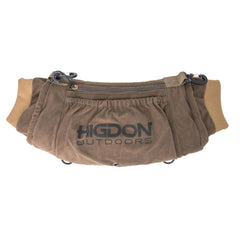 Higdon Outdoors Stuff Muff shows fleece lined interior for warm hands during cold hunts.