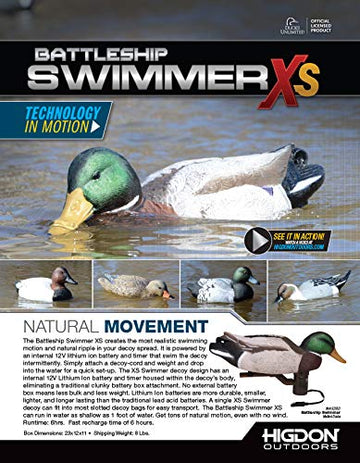 Higdon Outdoors XS decoy in black battleship finish enhances concealment near ponds.