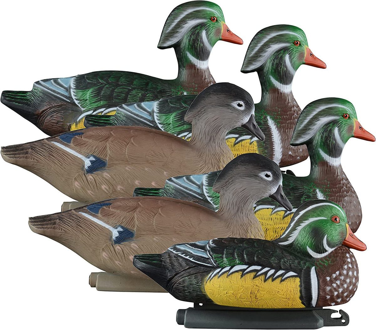 Higdon Wood Duck Floater Drake Upright 1 attracts fast-flying divers with realistic postures.