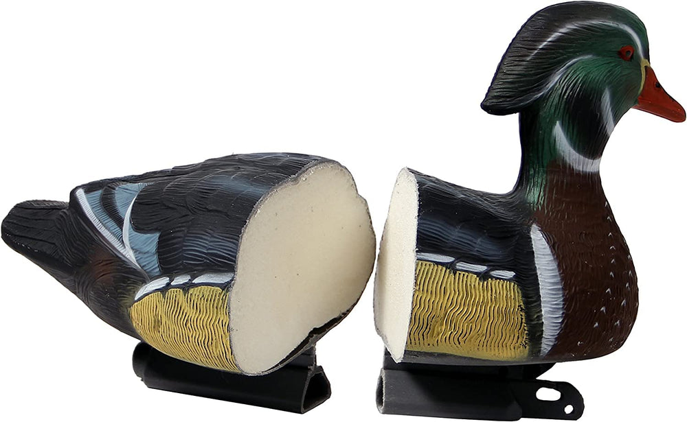 Higdon Wood Duck Floater Hen Resting communicates a balanced flock with lifelike silhouettes.