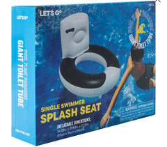 Close-up detail of the oversized 35x30x22 inch pool float tube