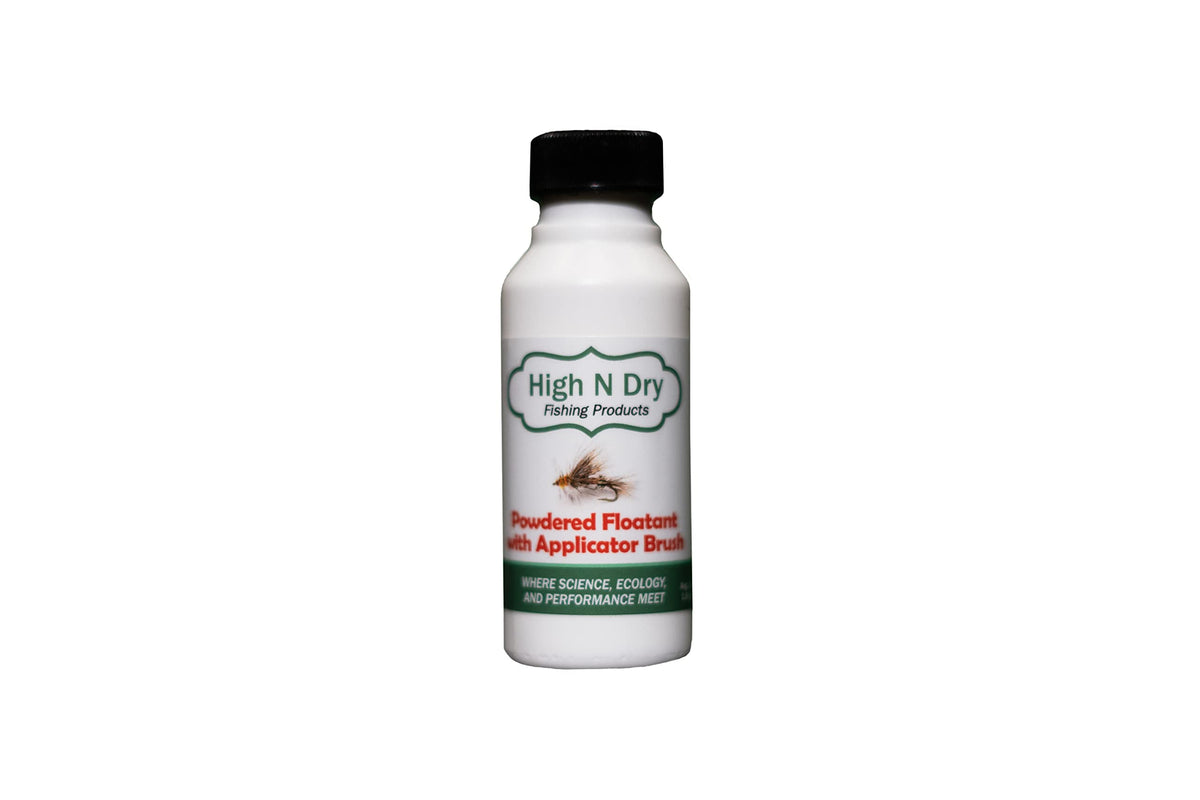 High N Dry powdered floatant with applicator brush for precise, mess-free use
