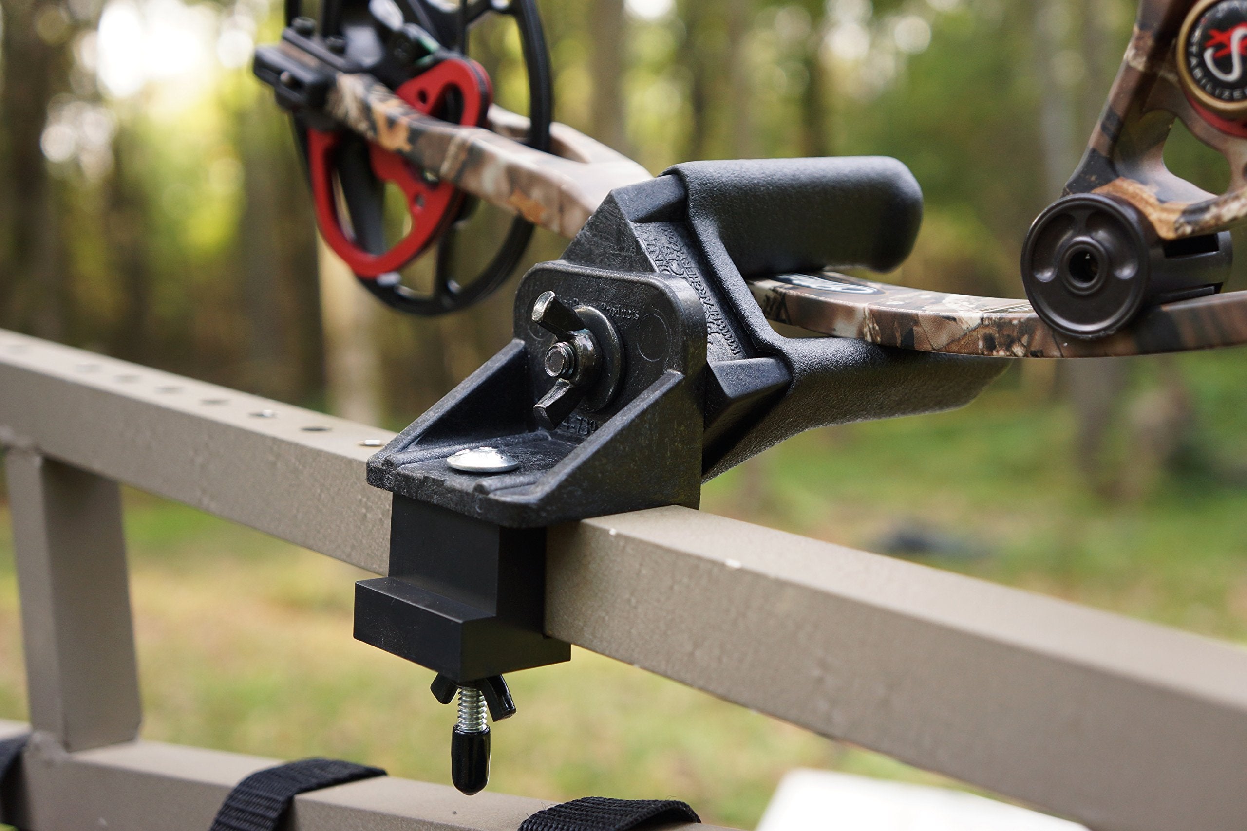 High Point Bow Holder rubber boot ensures ultra-quiet bow handling