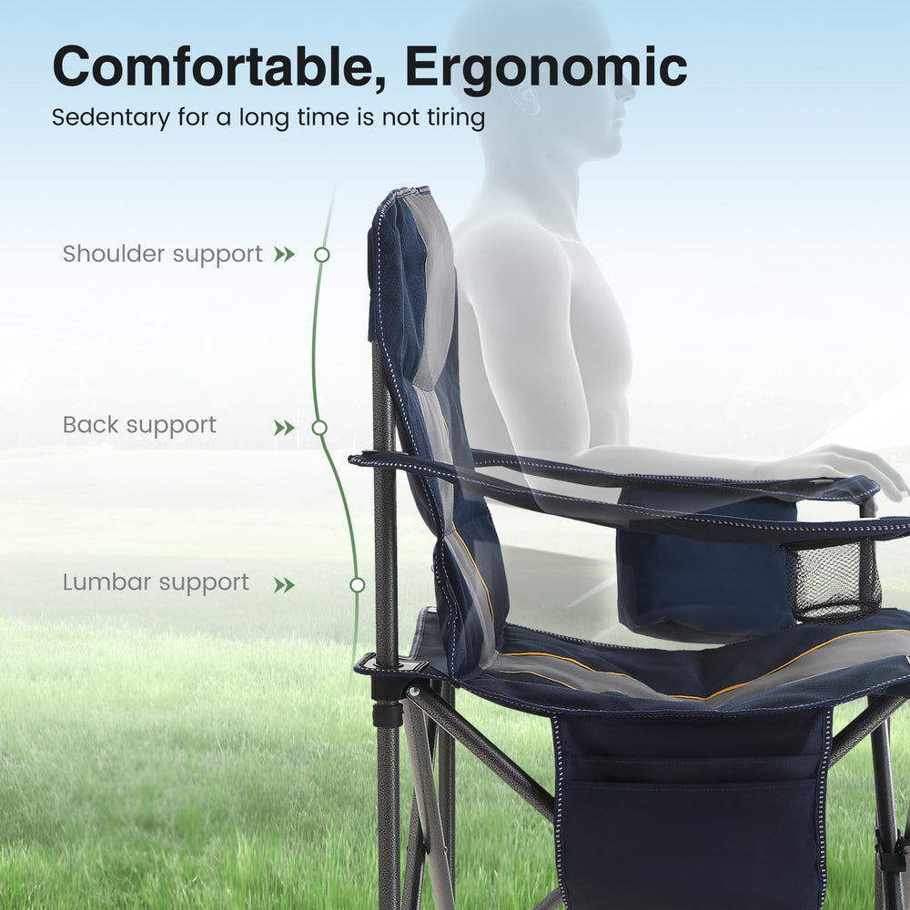 HIGH POINT SPORTS heavy-duty steel frame provides stable seating