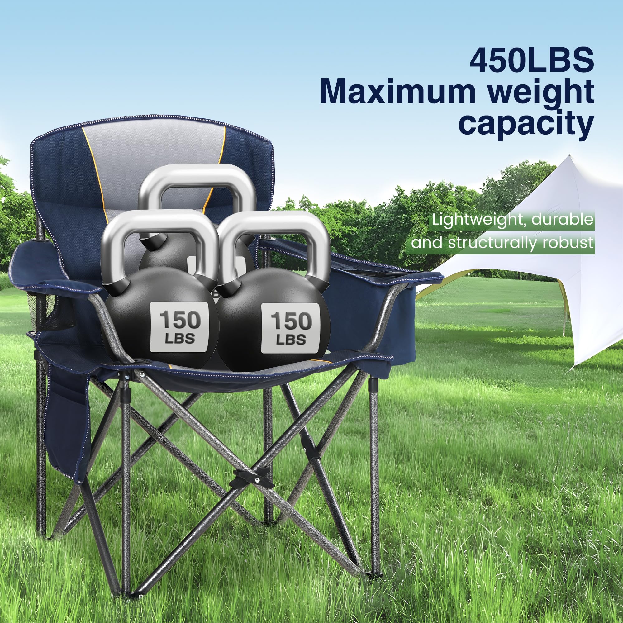 HIGH POINT SPORTS oversized chair offers a large seat area for comfort