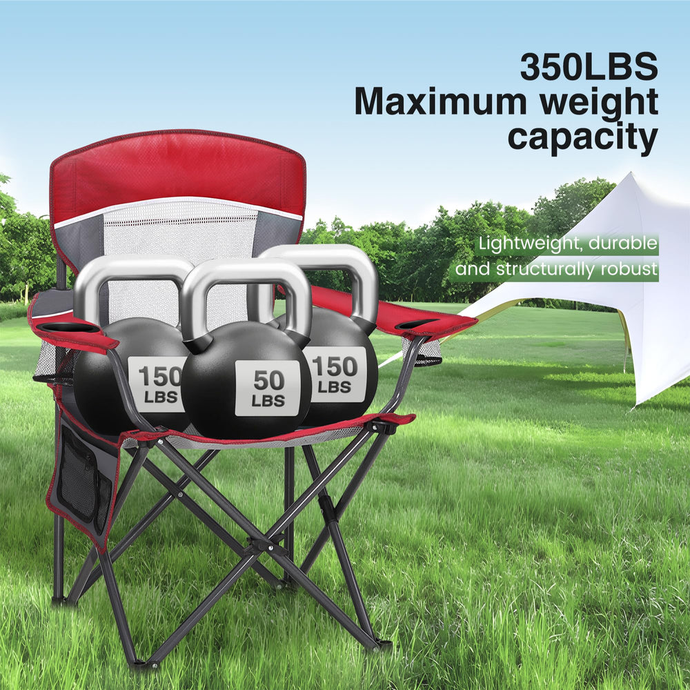 HIGH POINT SPORTS folding lawn chair sets up quickly for outdoor seating