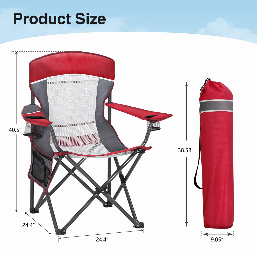 HIGH POINT SPORTS heavy-duty steel frame supports sturdy seating