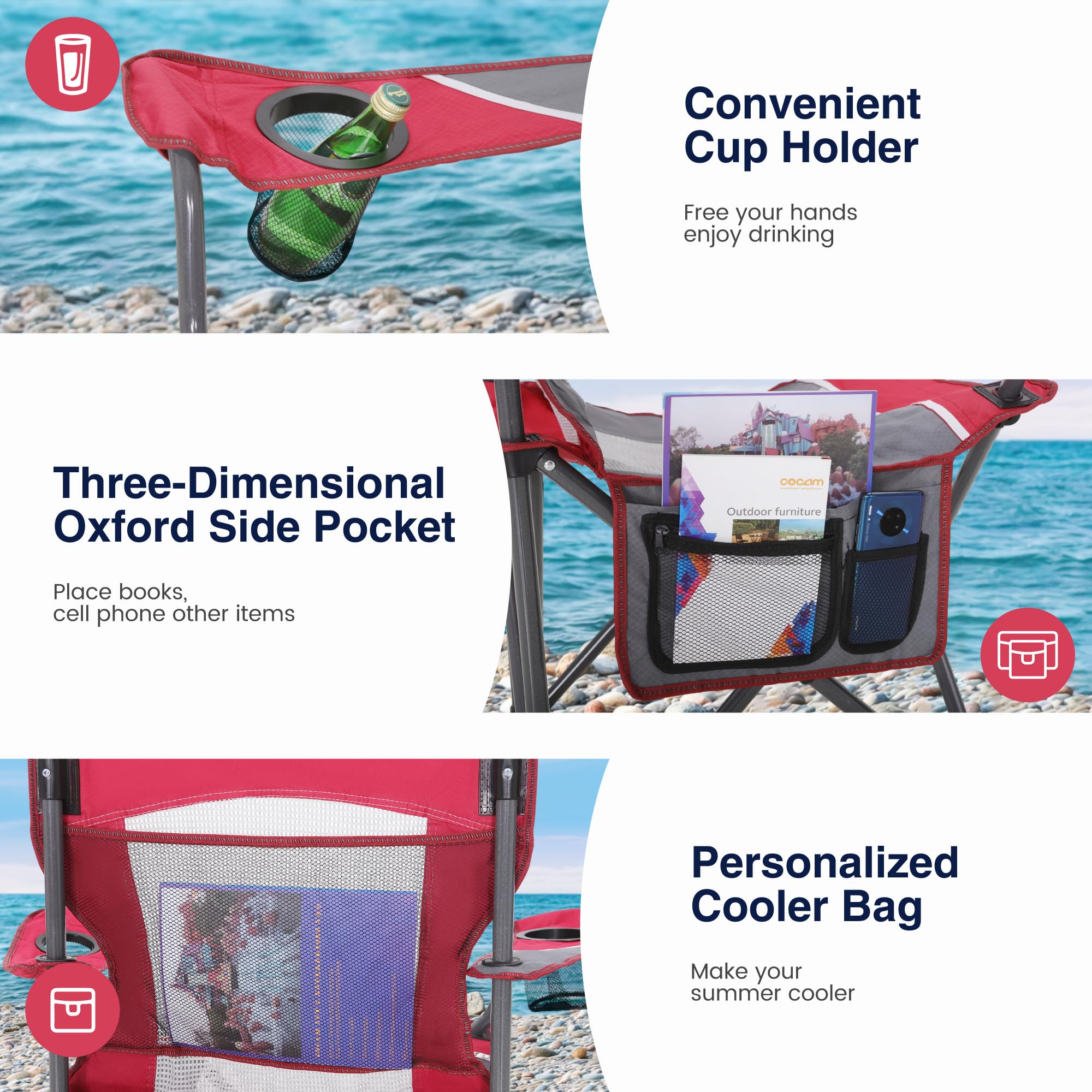 HIGH POINT SPORTS water-resistant fabric resists stains for easy cleaning