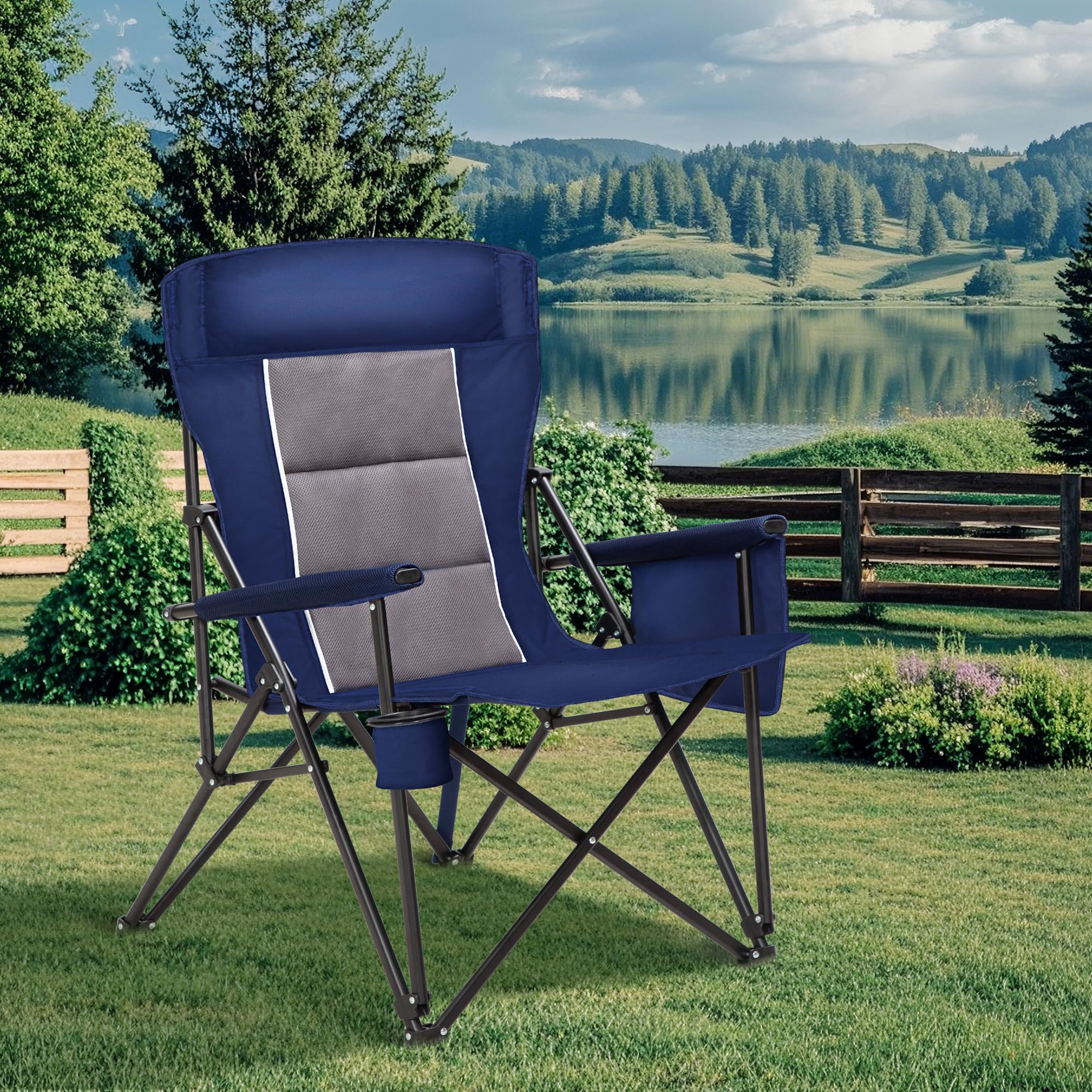 HIGH POINT SPORTS heavy-duty steel frame supports durable outdoor seating
