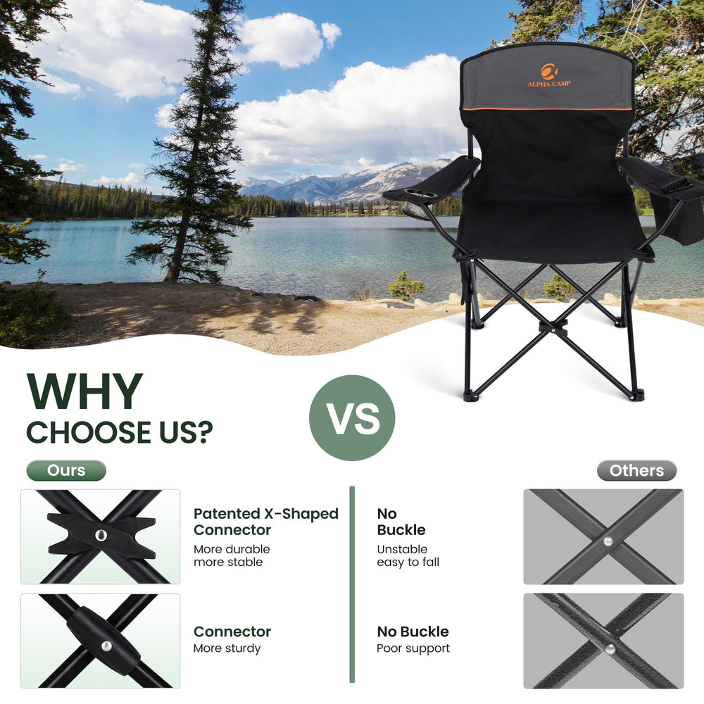 HIGH POINT SPORTS oversized-seat outdoor chair for comfortable lounging.