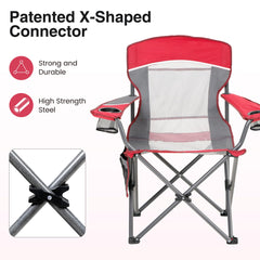 HIGH POINT SPORTS chair with cup holders keeps drinks within reach