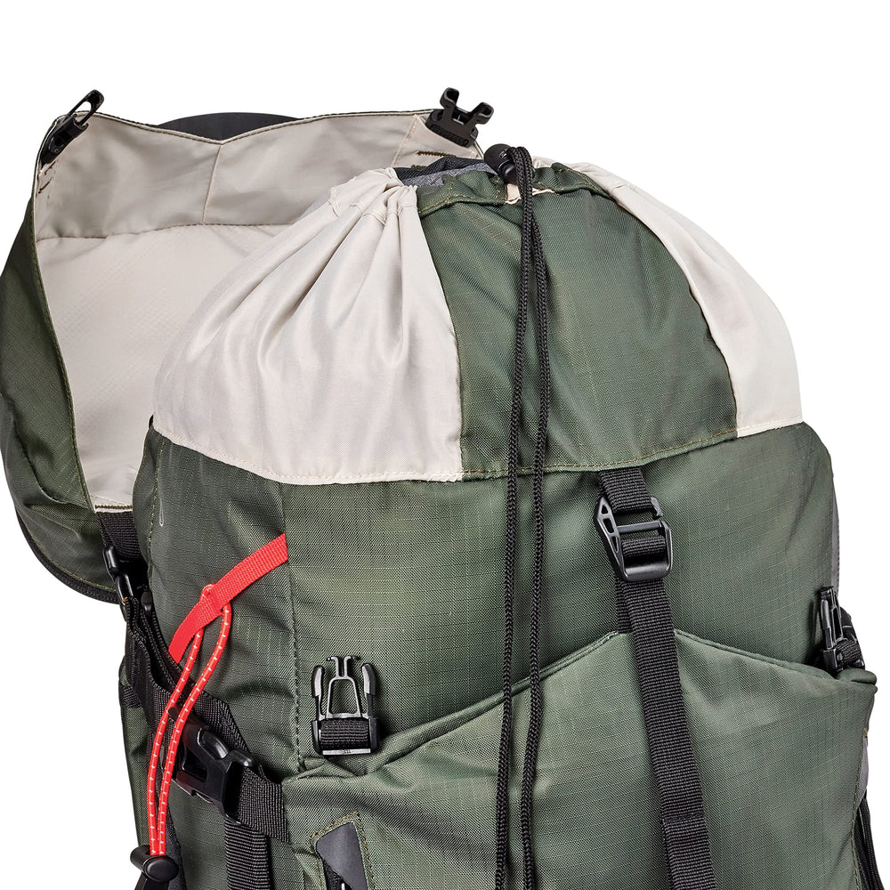 High Sierra Pathway 2.0 75L durable 100% polyester fabric for rugged use.